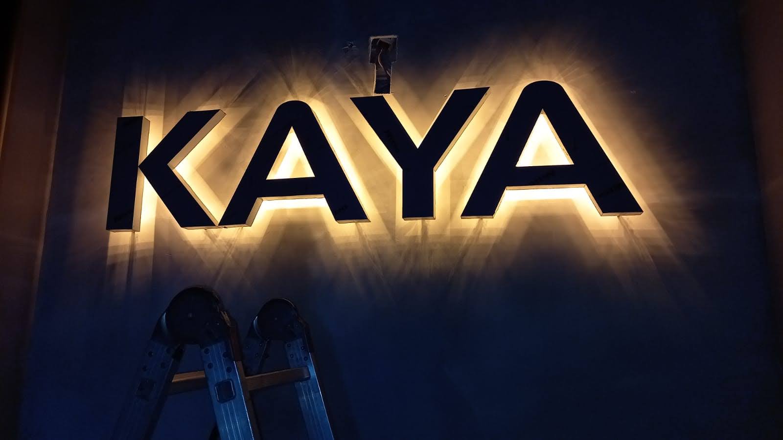 3D backlit metal business sign for office and custom logo decoration with LED illumination