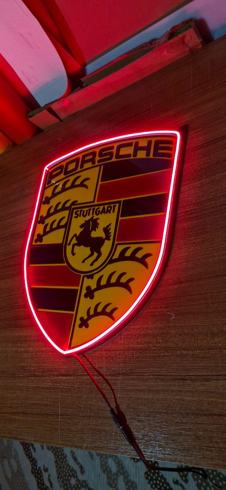 Porsche Neon Sign- 50 cm