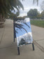 Mirrored Sidewalk Sign -100x50 cm  Double-Sided Folding Sidewalk Sign