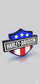 Harley-Davidson LED logo sign with American flag for garage and man cave decor