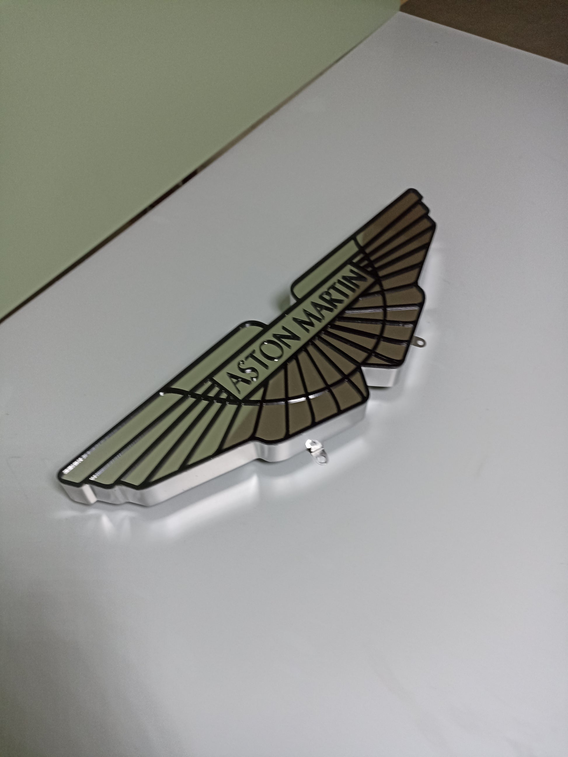 Elegant and Stylish Metal Aston Martin Sign: Exclusive Wall Decor for Car Enthusiasts