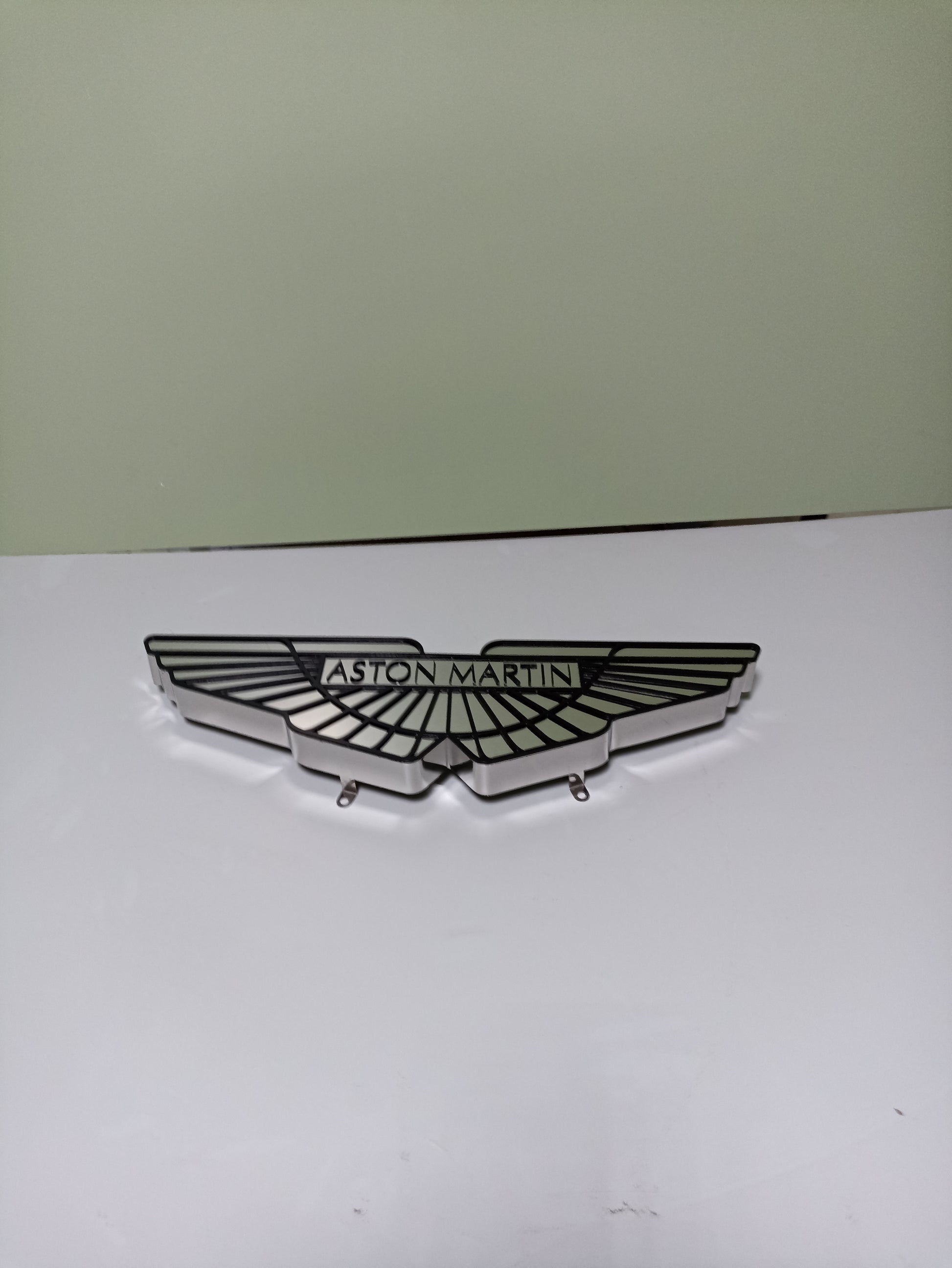 Elegant and Stylish Metal Aston Martin Sign: Exclusive Wall Decor for Car Enthusiasts