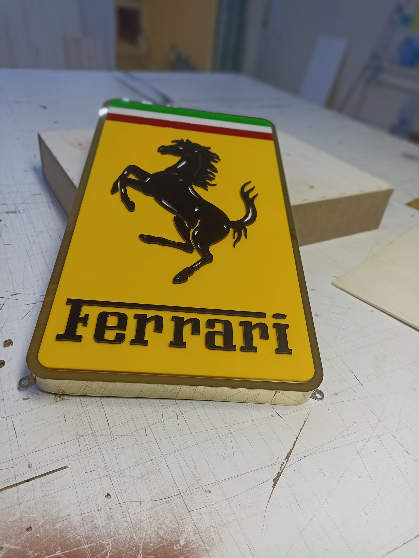 Ferrari Metal Wall Sign Decor – Ferrari Dealership Sign