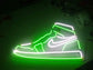 Neon Nike Air Jordan shoes figured wall decor