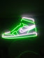 Neon Nike Air Jordan shoes figured wall decor