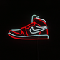 Neon Nike Air Jordan shoes figured wall decor