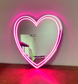 Neon mirror sign